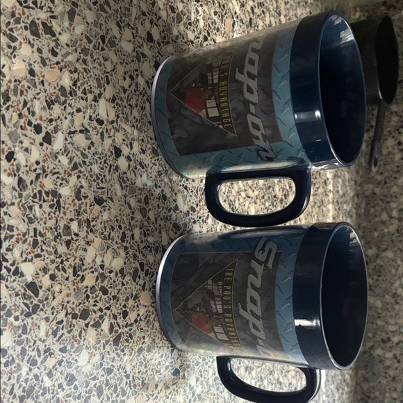 Snap-on Blue and Black Mugs set of 2 - Picture 1 of 5